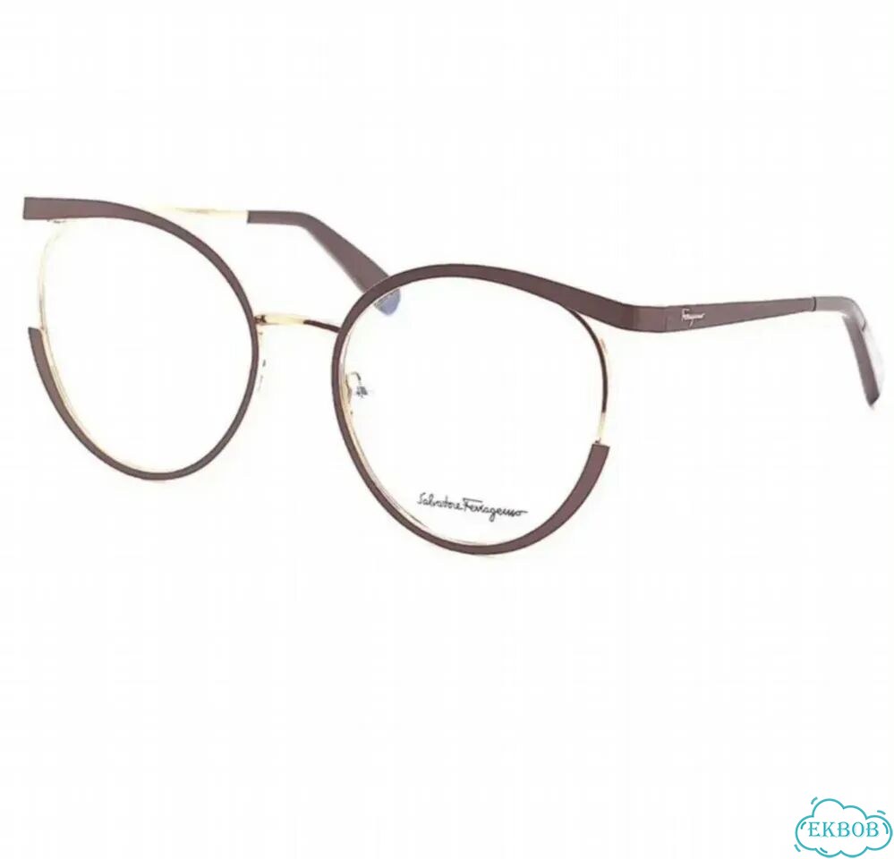 Очки (оправа) круглые Salvatore Ferragamo Brown фото 1