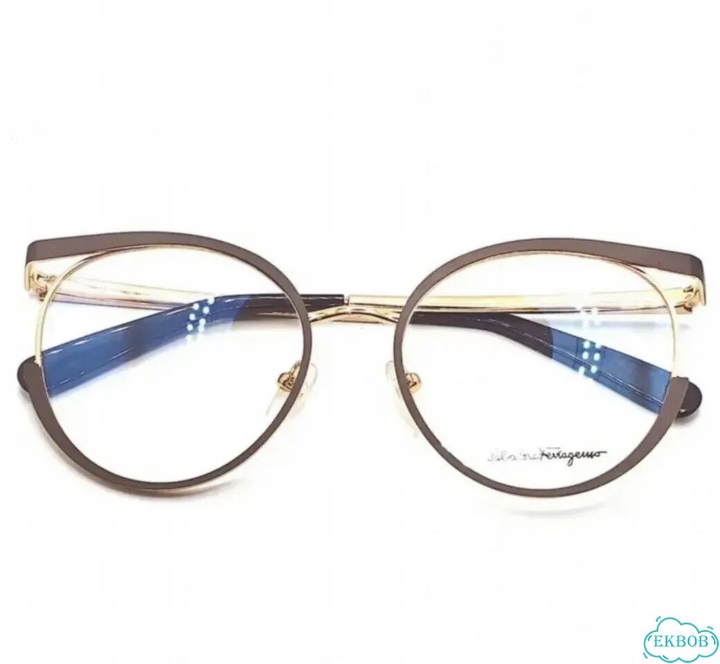 Очки (оправа) круглые Salvatore Ferragamo Brown фото 2