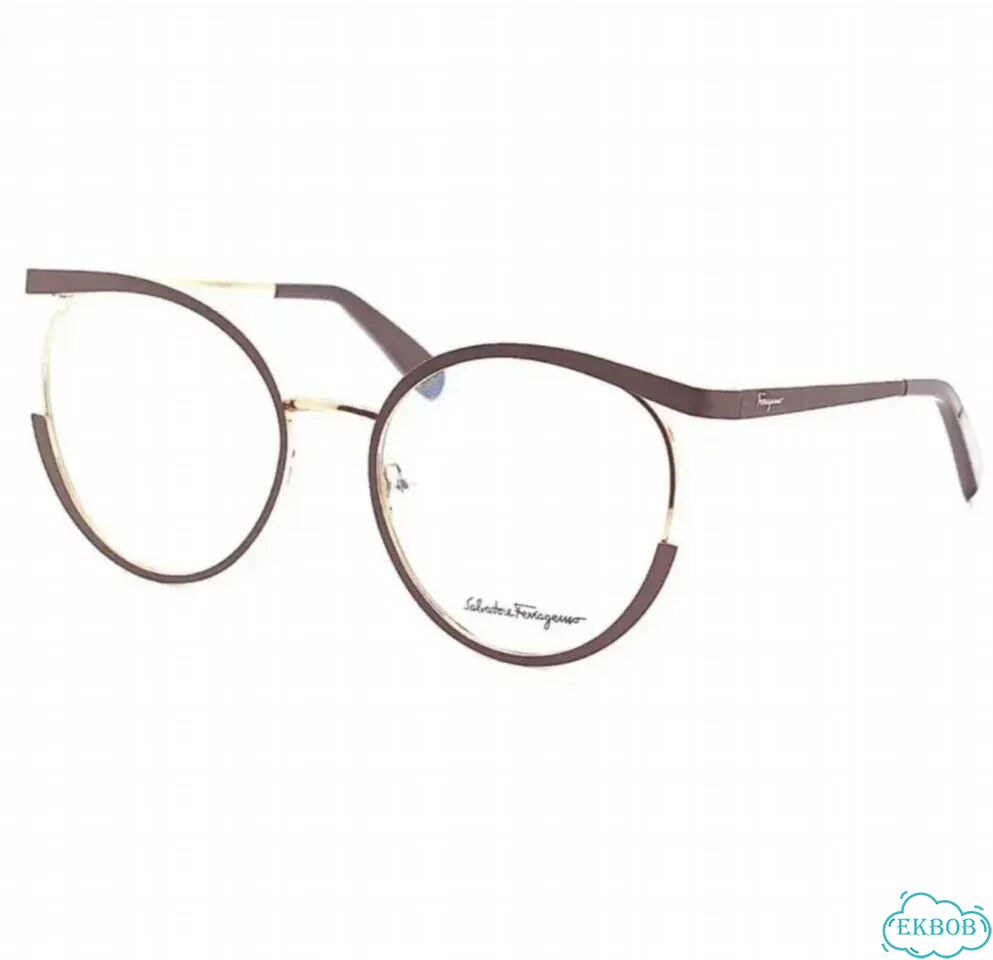 Очки (оправа) круглые Salvatore Ferragamo Brown фото 3