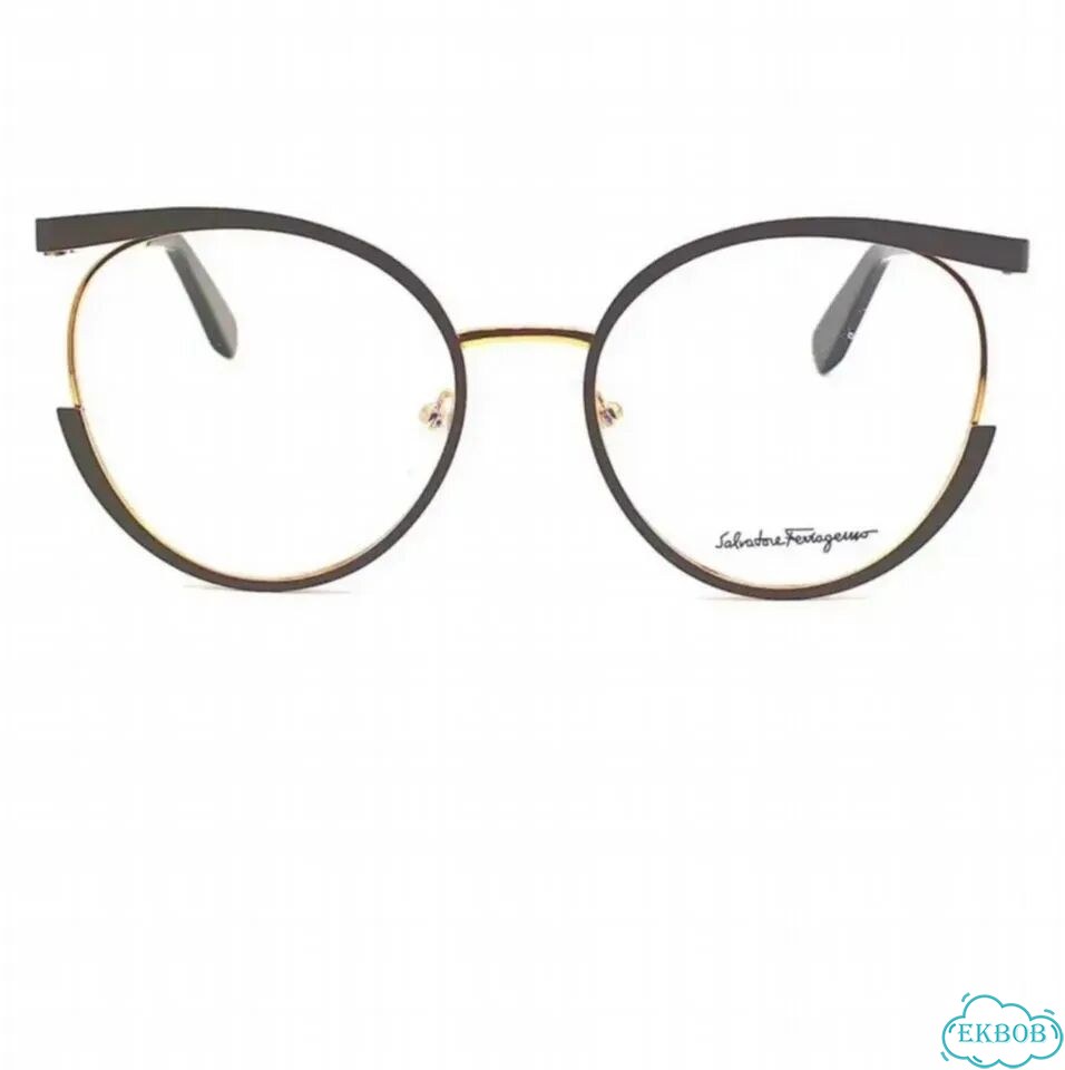 Очки (оправа) круглые Salvatore Ferragamo Brown фото 4