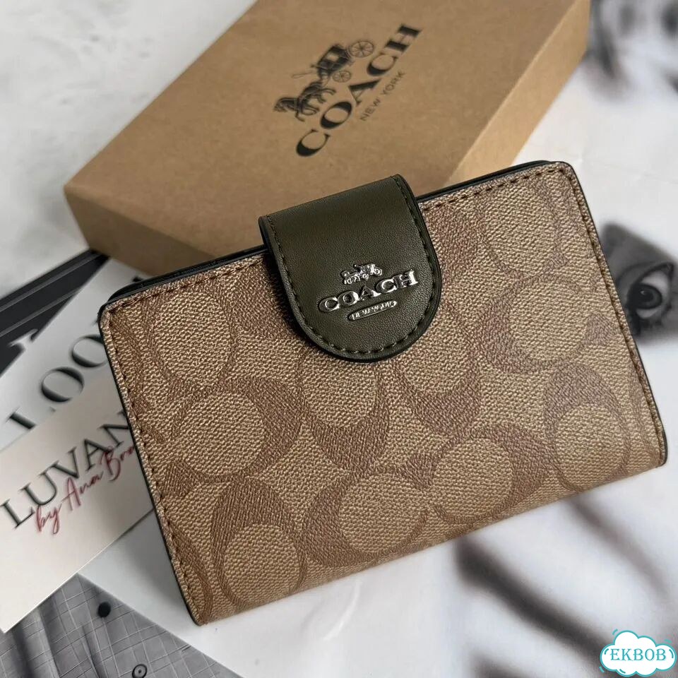 Кошелёк кожаный новый Coach, 7 цветов фото 11