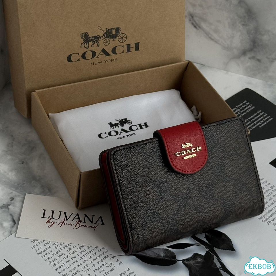 Кошелёк кожаный новый Coach, 7 цветов фото 6