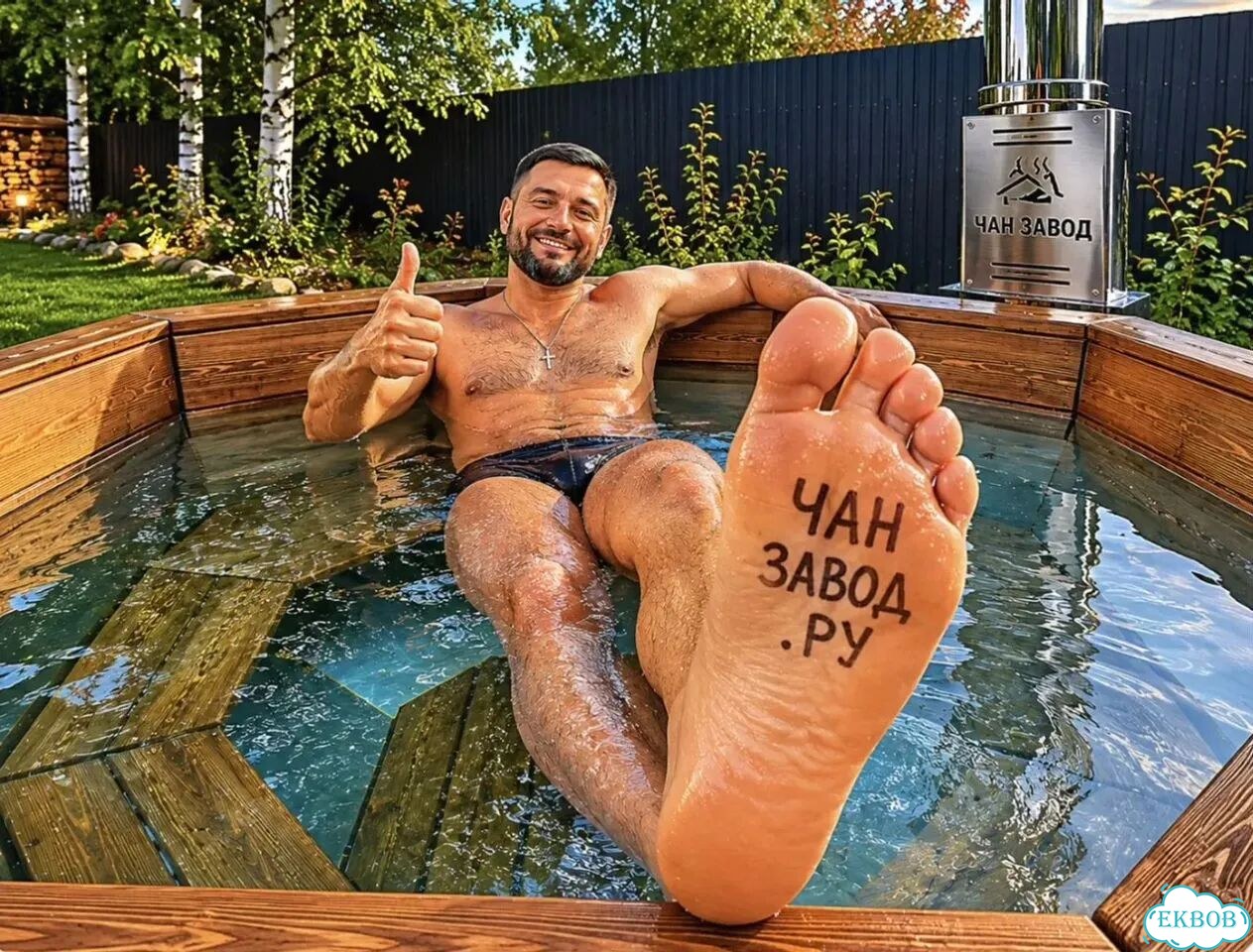 Банный чан для базы отдыха Быстрая окупаемость Чаны для глэмпинга и аренды От производителя фото 1