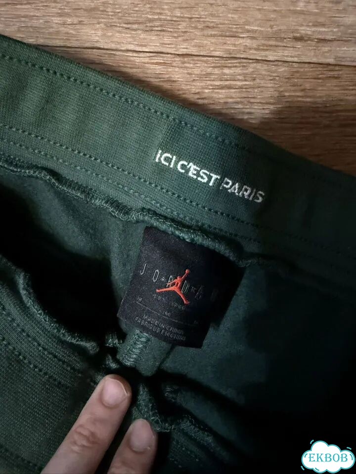 Jordan PSJ fleece sportswear green with zip hoodie фото 3