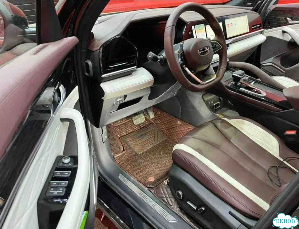 3Д коврики из экокожи Geely Monjaro 2023 фото 1