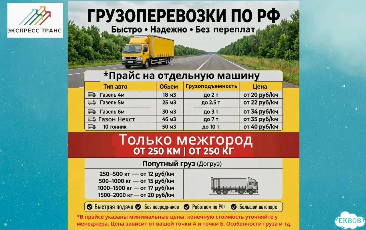 Междугородние грузоперевозки Газель фото 3