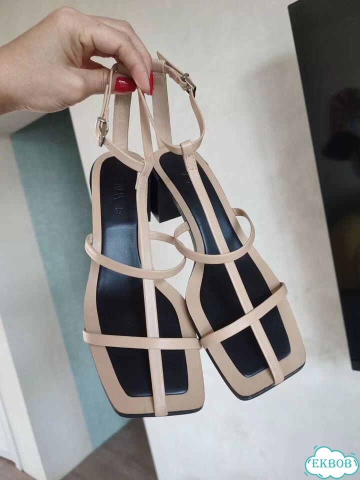 Новые босоножки Zara натуральная кожа фото 3