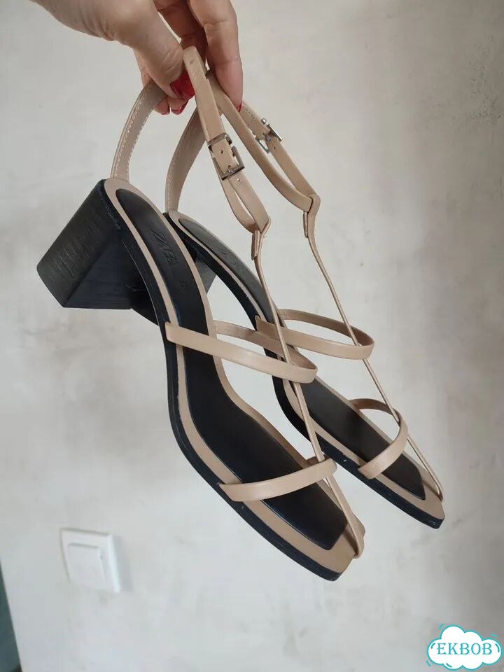Новые босоножки Zara натуральная кожа фото 4