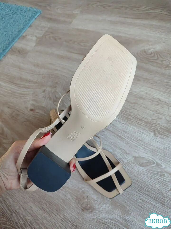 Новые босоножки Zara натуральная кожа фото 8