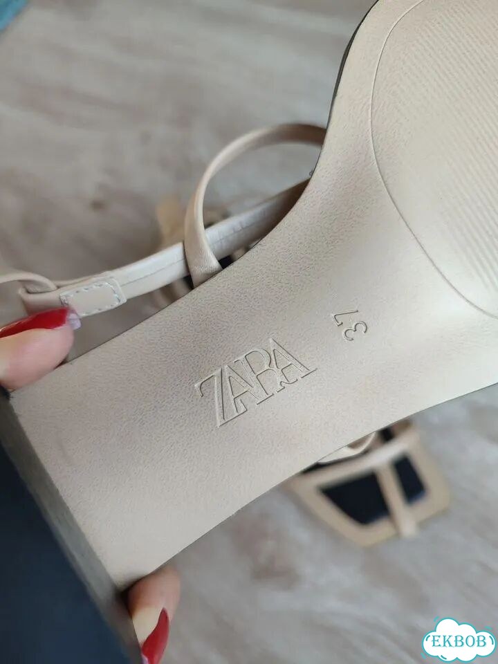 Новые босоножки Zara натуральная кожа фото 9
