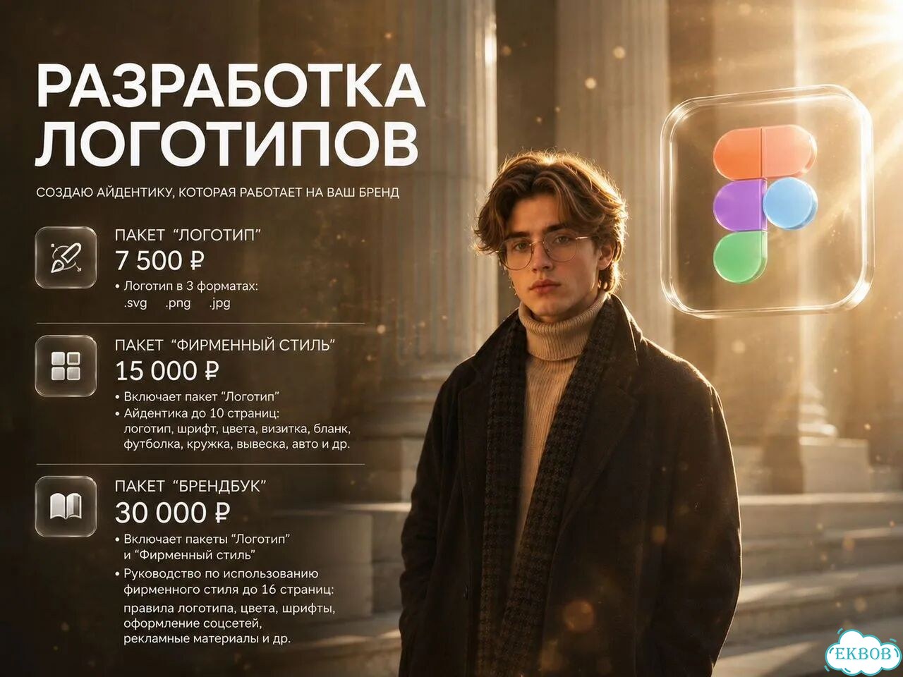 Разработка логотипа под ключ. Айдентика для бизнеса фото 1