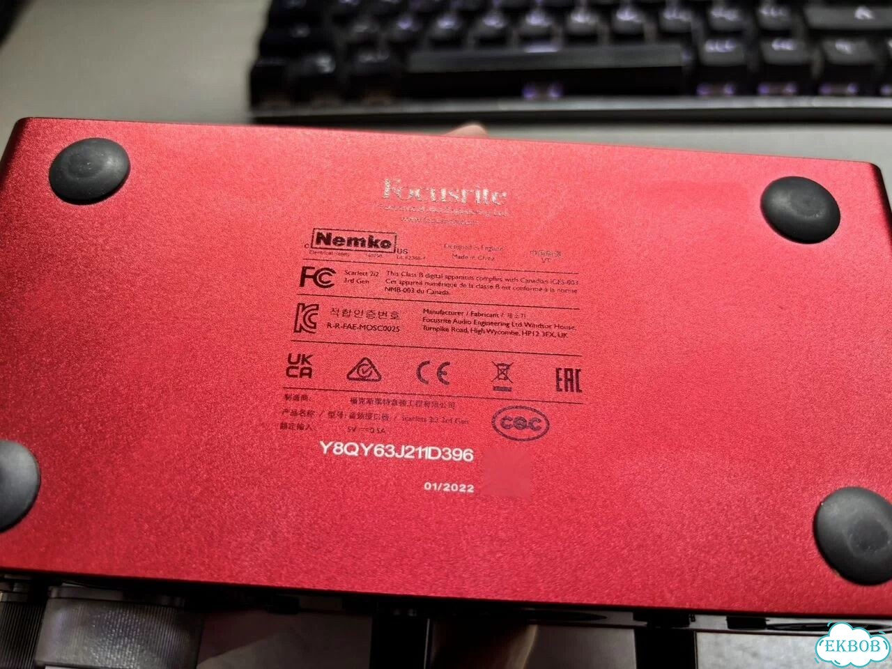 Звуковая карта focusrite scarlett 2i2 3rd gen фото 3