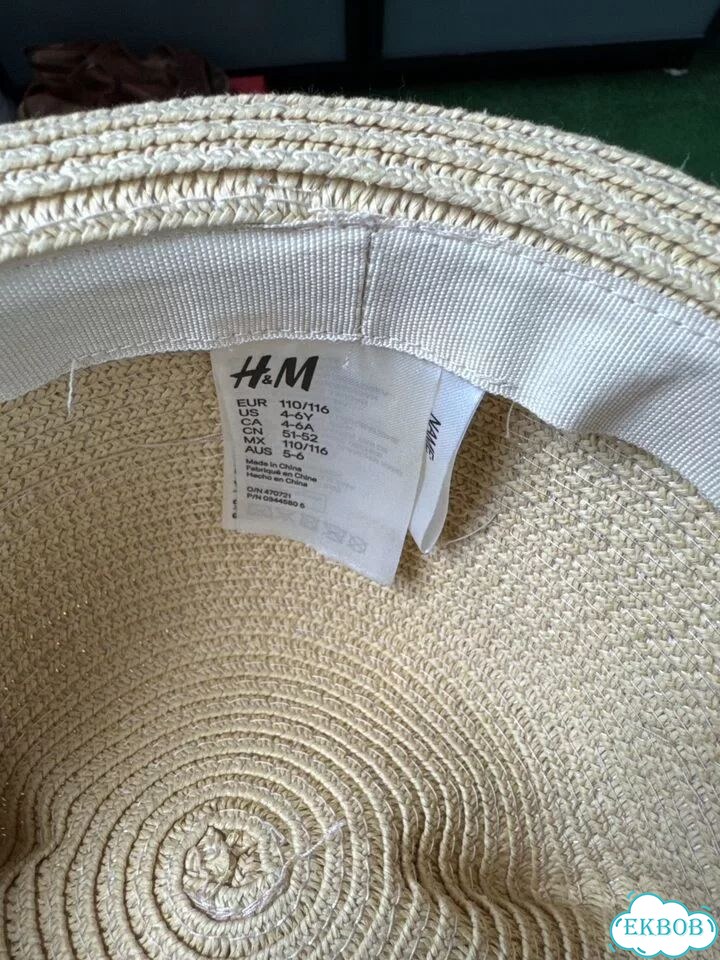 Соломенная шляпа детская для девочки H&M фото 3