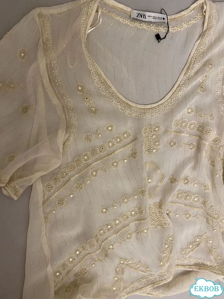 Блуза zara вискоза M (46) как новая фото 10