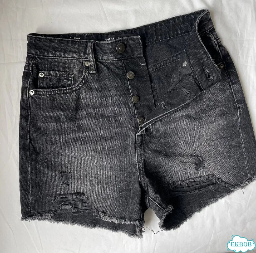 Джинсовые шорты Zara 34, XS, 40-42 фото 1