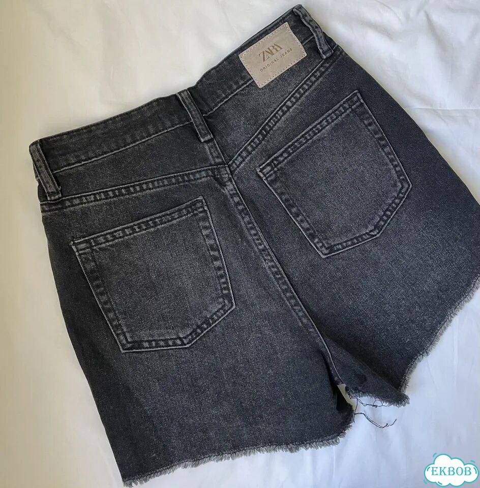 Джинсовые шорты Zara 34, XS, 40-42 фото 7