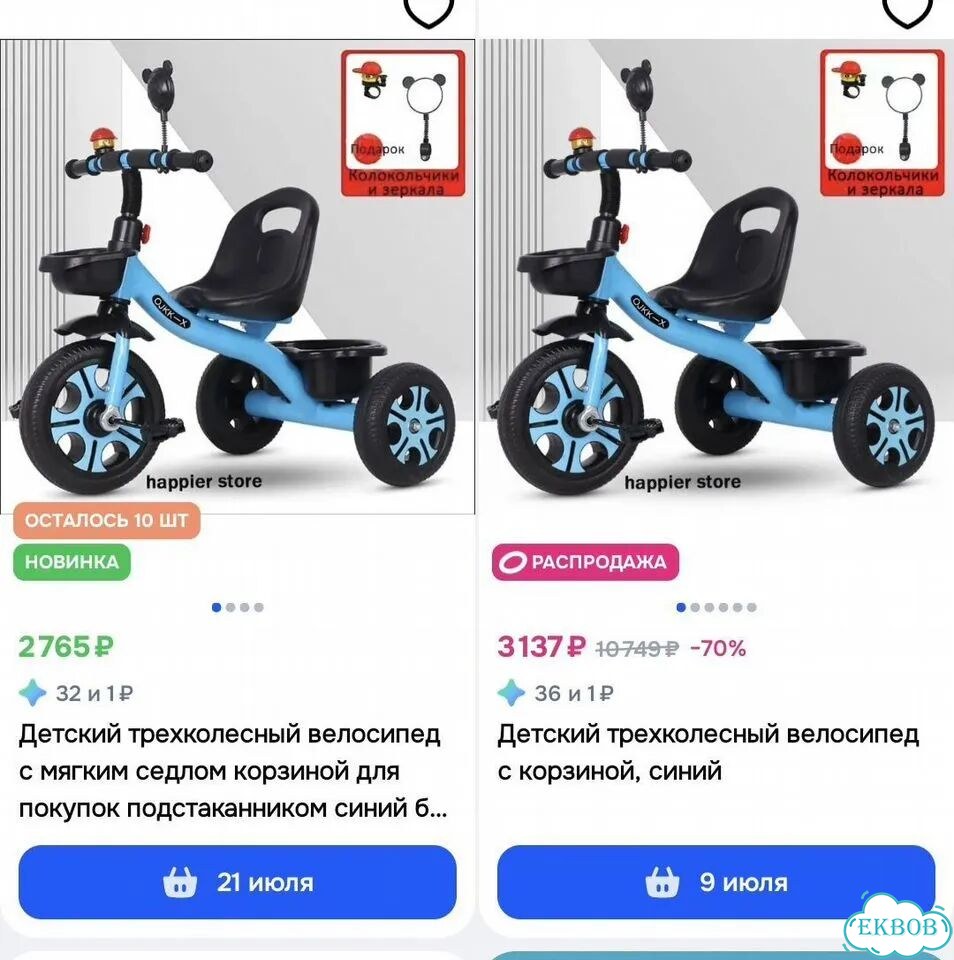 Трехколесный велосипед фото 3
