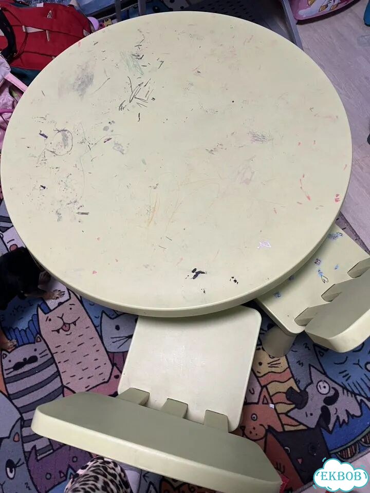 Детский стол и 2 стула IKEA маммут фото 2