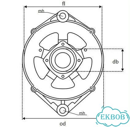 Крышка генератора передняя Tesla technics TT82361 фото 2