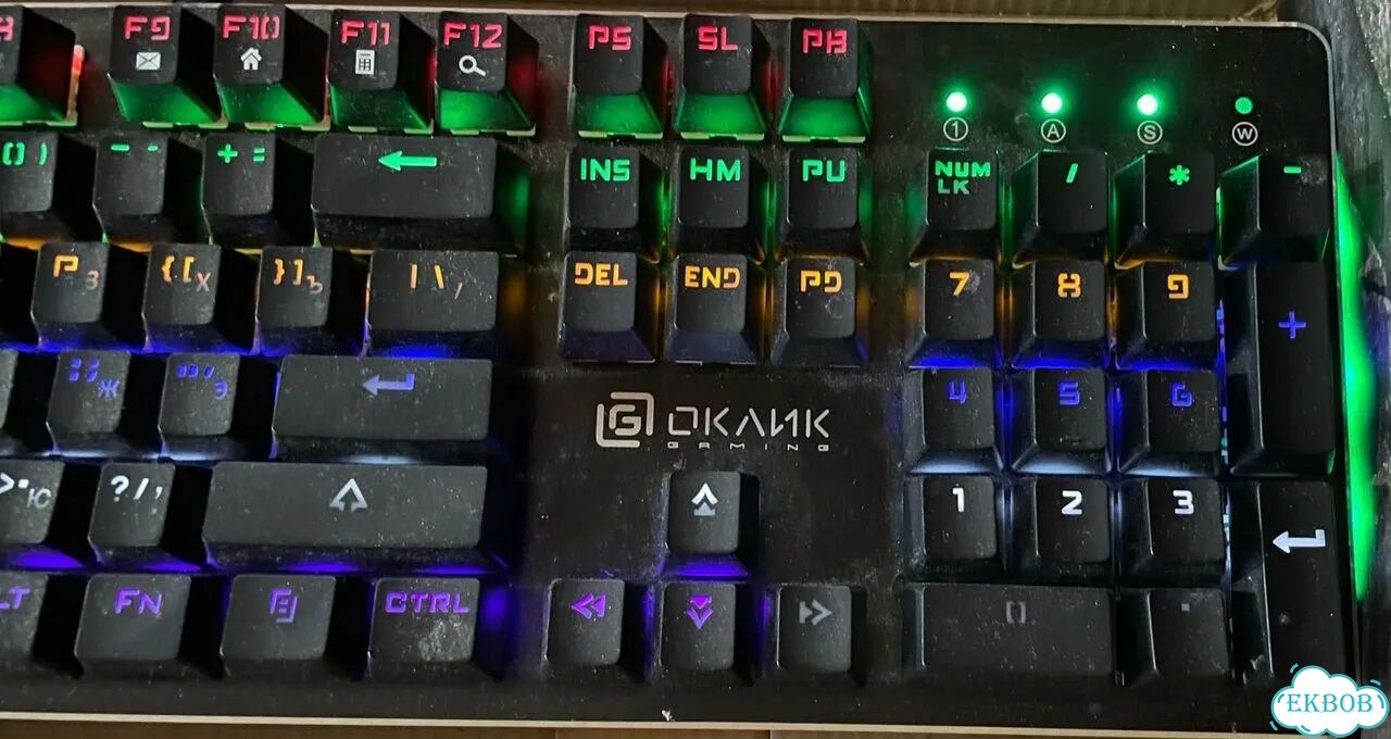 Клавиатура Oklick 990G rage проводная фото 3