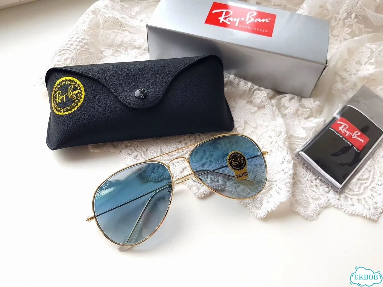 Солнцезащитные очки Ray Ban aviator новые фото 2