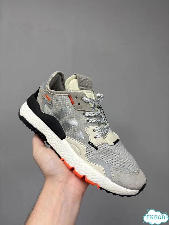 Adidas Nite Jogger Серо-оранжевые (SO) фото 3