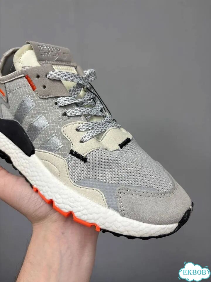Adidas Nite Jogger Серо-оранжевые (SO) фото 5