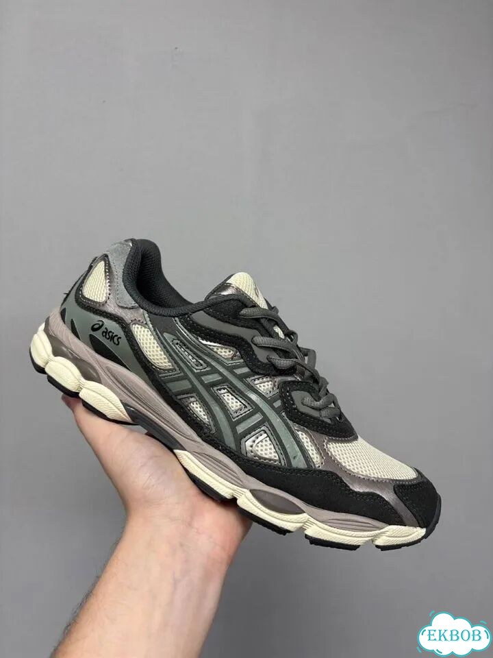 Asics Gel Nyc Серо-зеленые (SO) фото 1