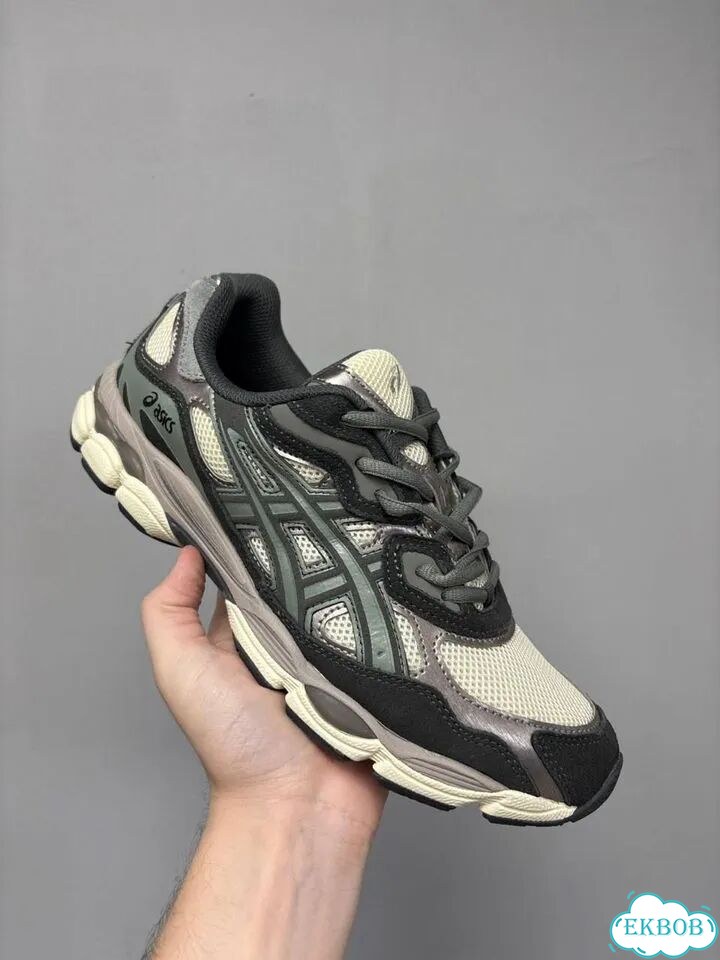 Asics Gel Nyc Серо-зеленые (SO) фото 3