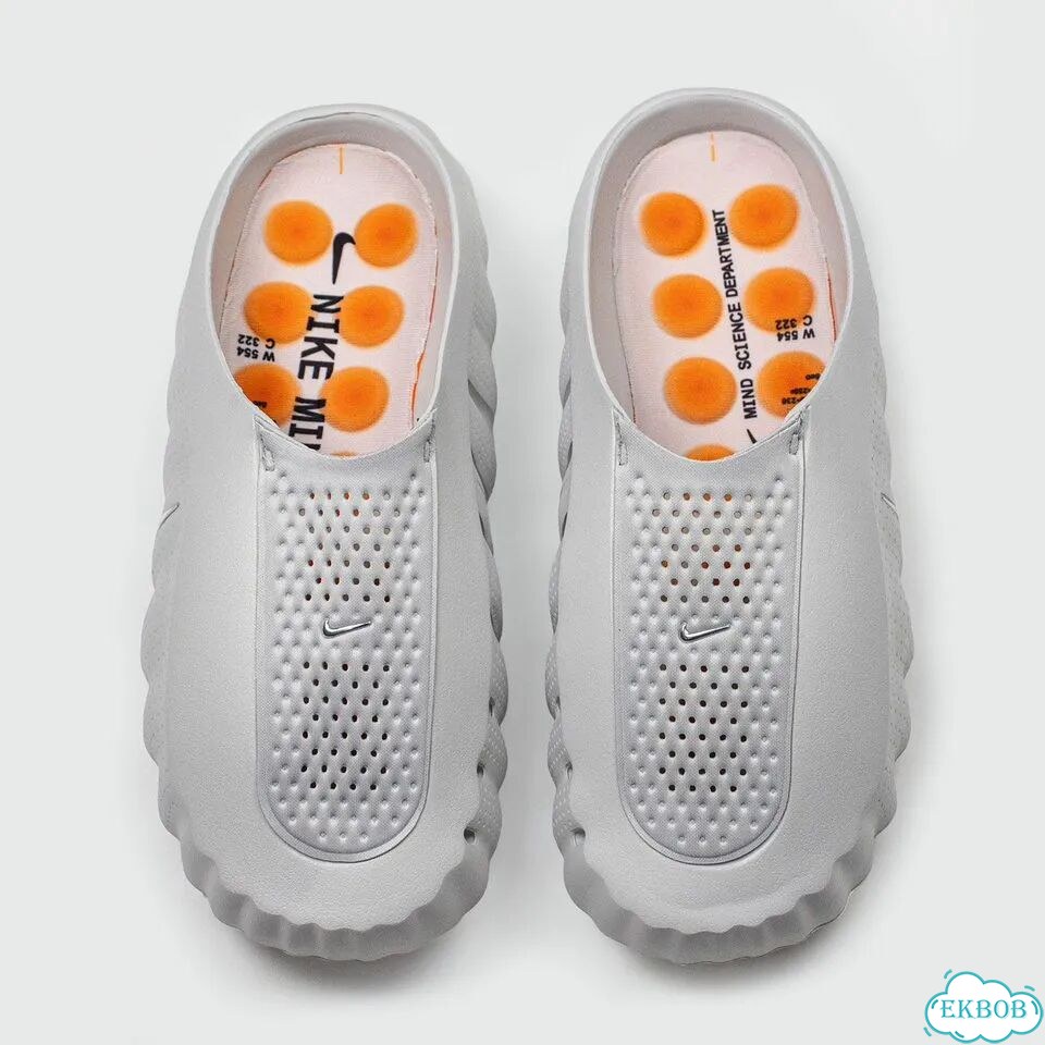 Сабо Nike Mind 001 Slide Light Smoke Grey фото 7