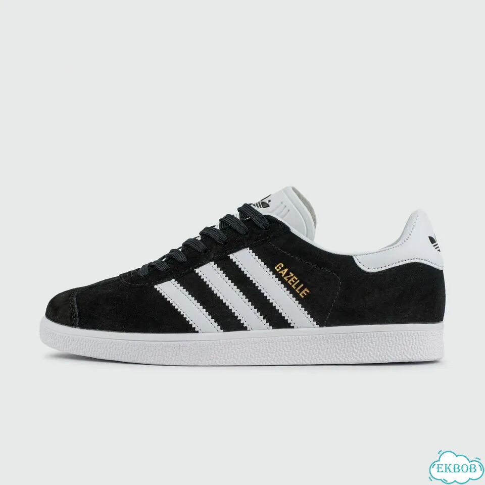 Кроссовки Adidas Gazelle Black / White фото 1