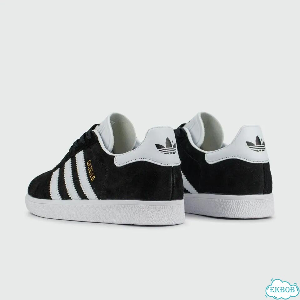 Кроссовки Adidas Gazelle Black / White фото 4