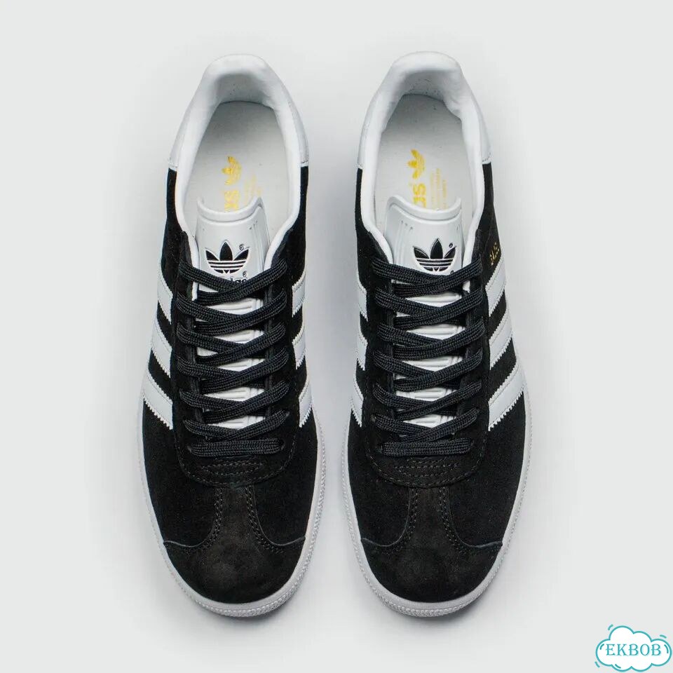 Кроссовки Adidas Gazelle Black / White фото 7