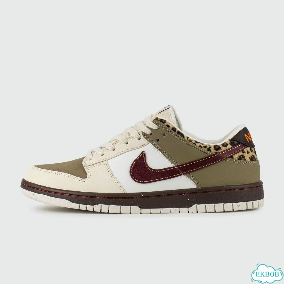 Кроссовки Nike Dunk Low Khaki Leopard фото 1