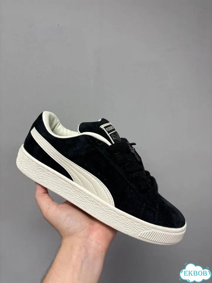 Puma Suede XL Hairy Черно-белые фото 1