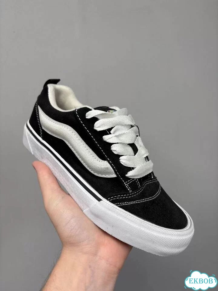 Vans KNU Skool Черно-белые фото 8