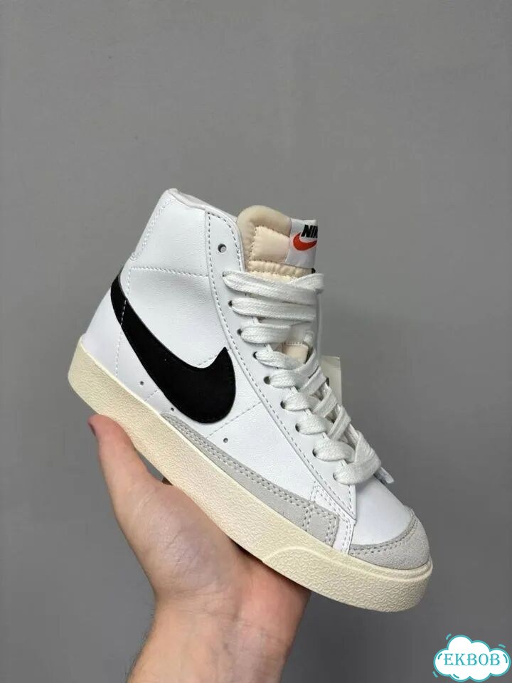 Nike Blazer 77 Mid Бело-черные фото 3