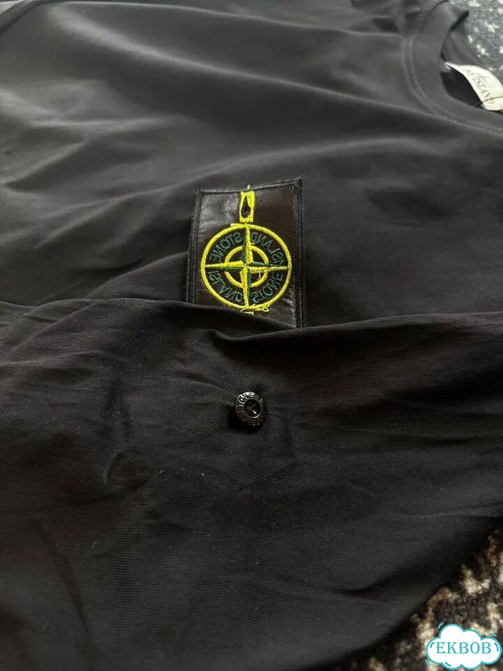 Лонгслив Stone island black фото 6