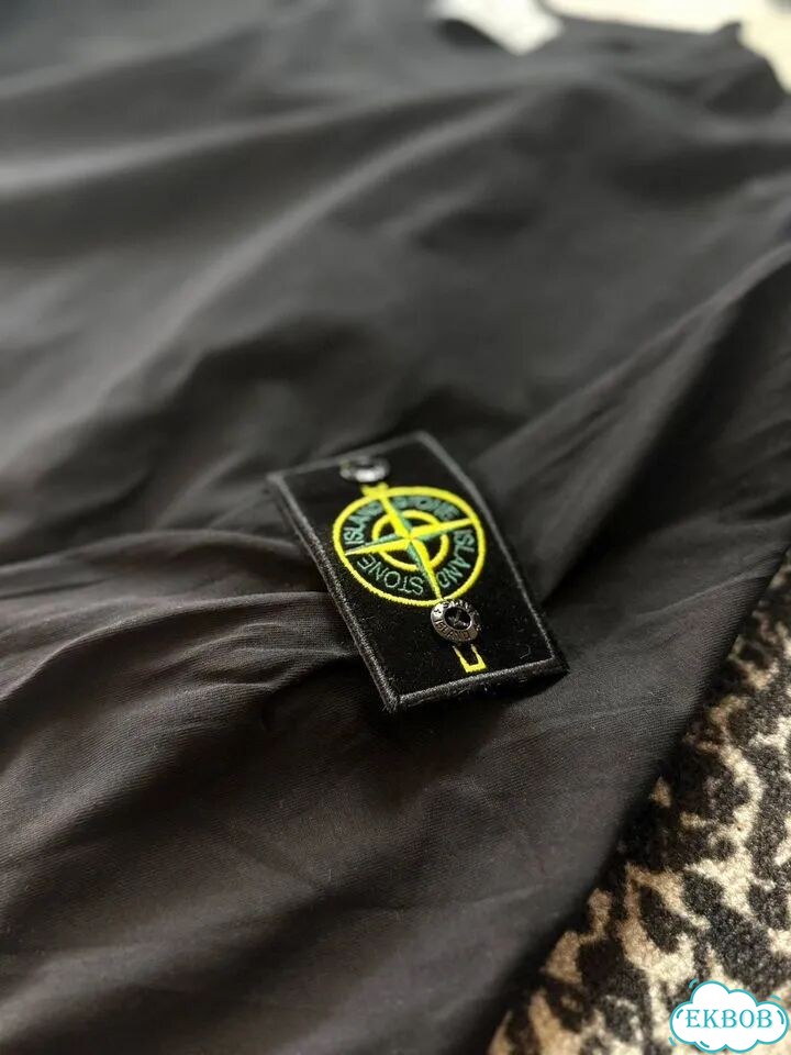 Лонгслив Stone island black фото 8