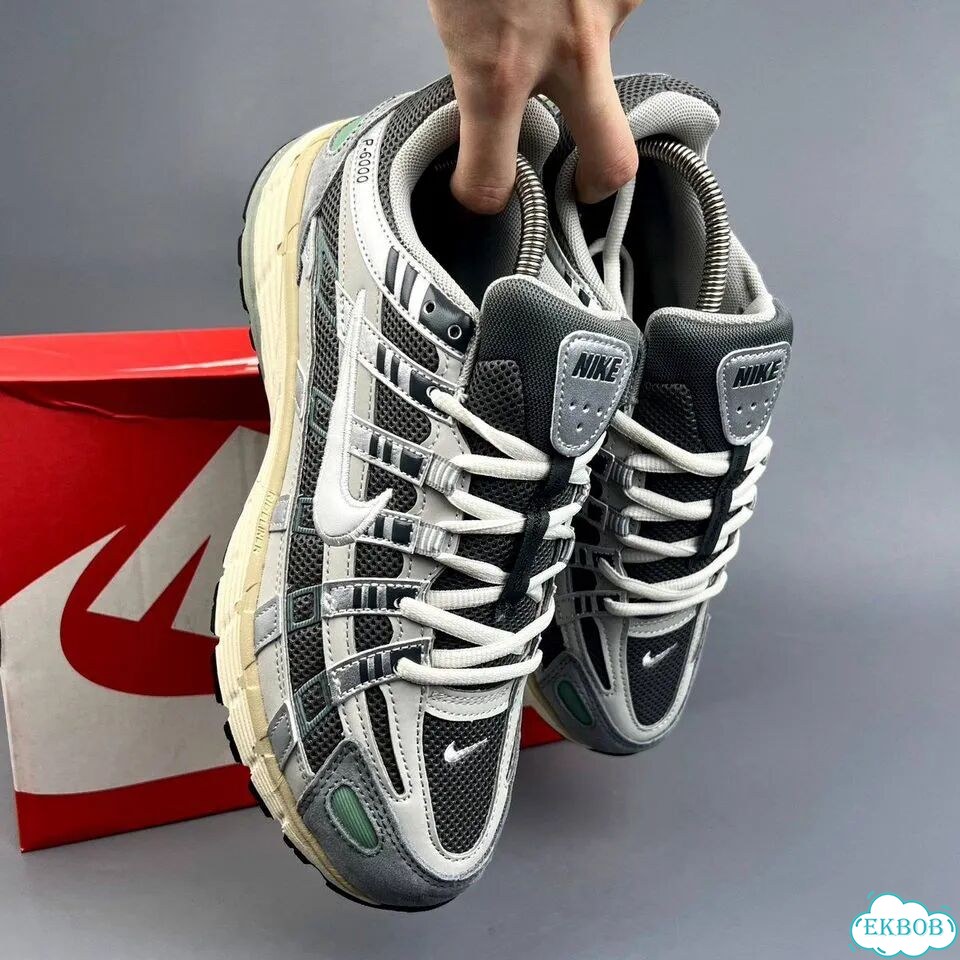 Кроссовки Nike P6000 серые фото 3