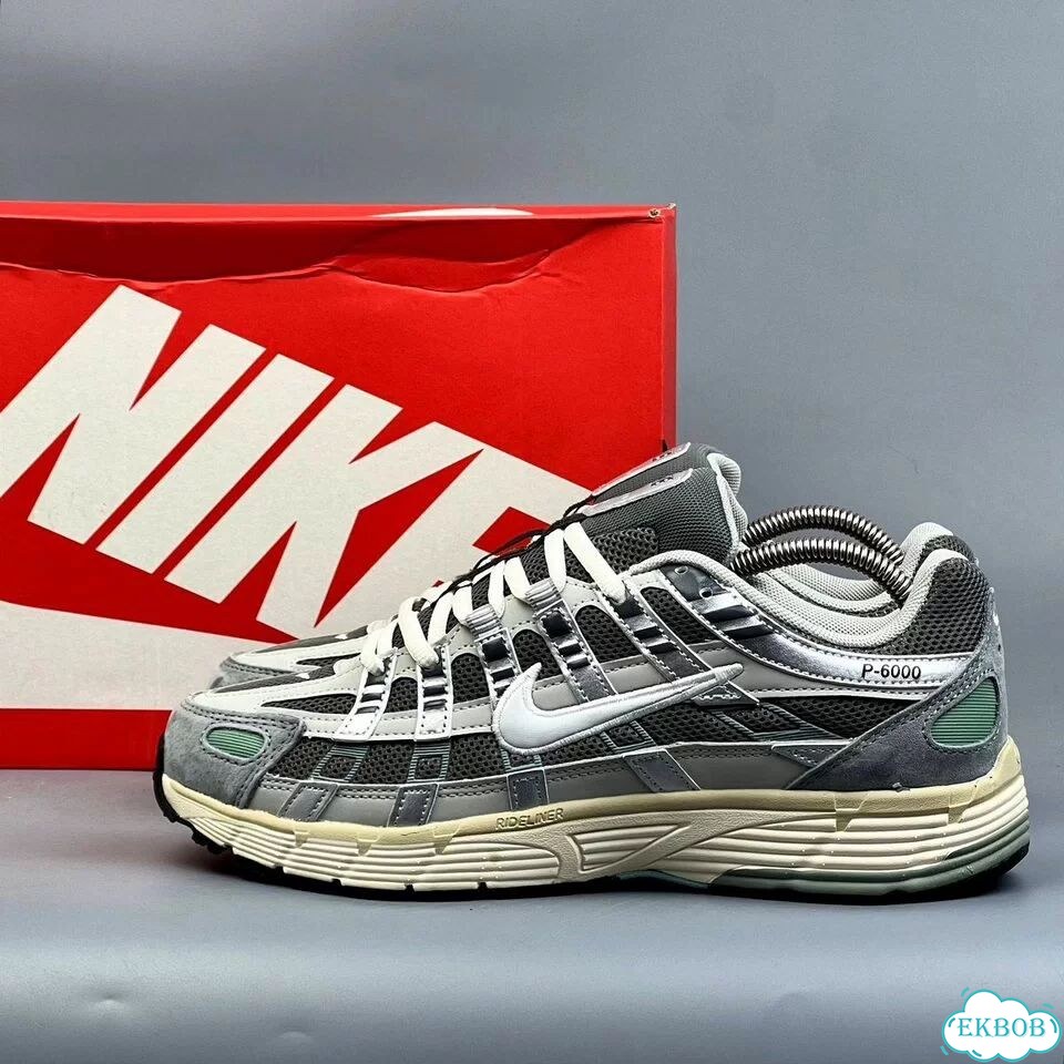 Кроссовки Nike P6000 серые фото 4