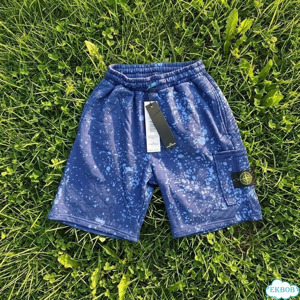 Шорты Stone Island off dye синие фото 1