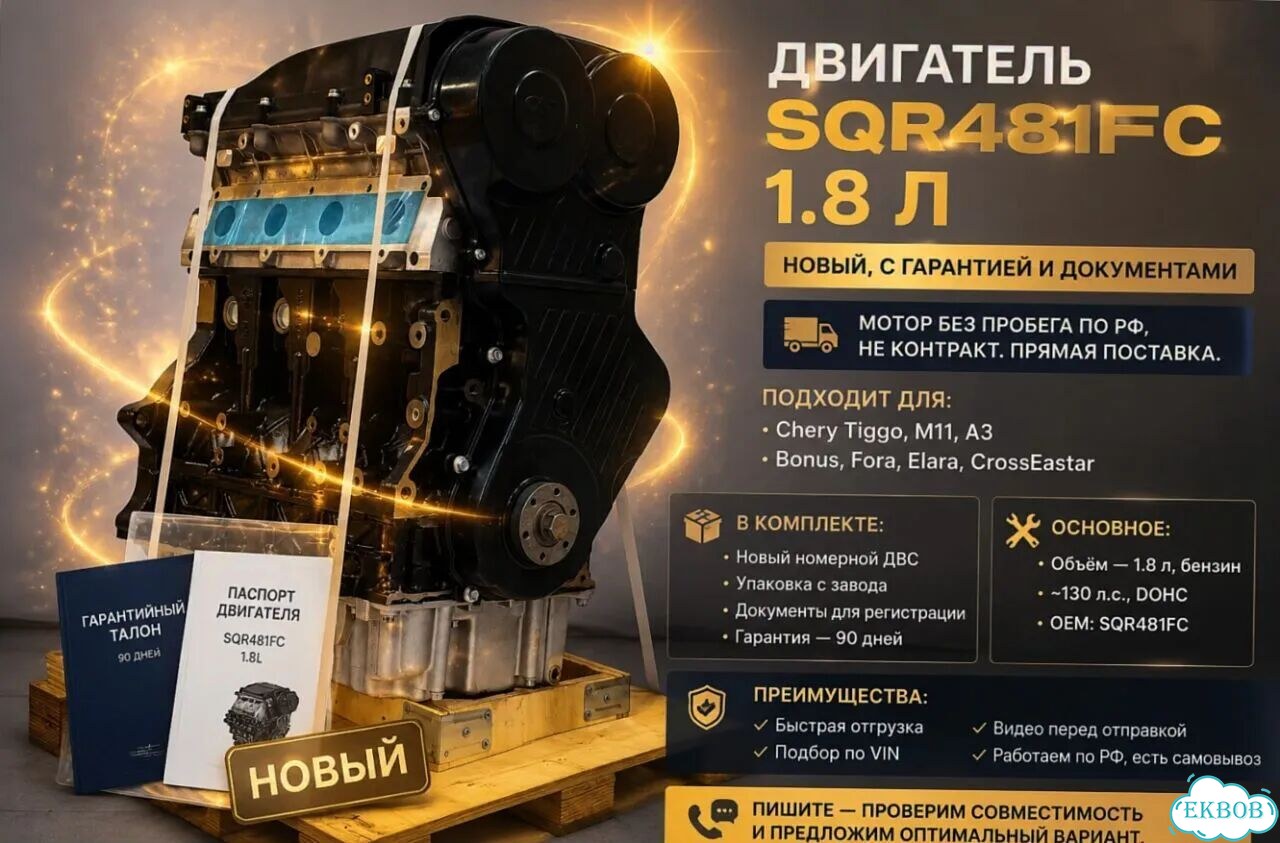 Двигатель SQR481FC на Fora фото 1