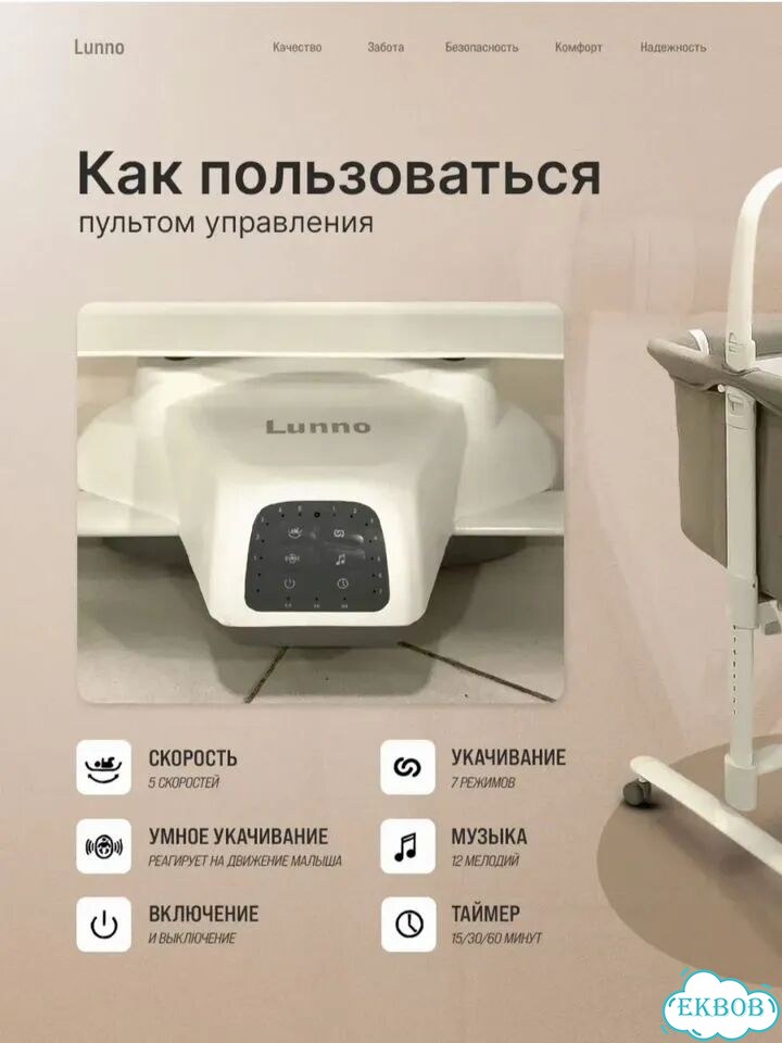 Детская люлька колыбель электрическая фото 2