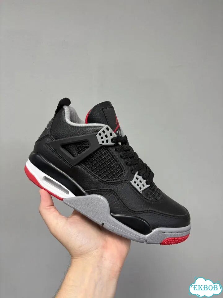 Nike Air Jordan 4 Черно-красные (SO) фото 6