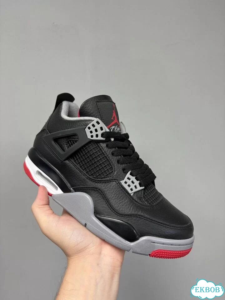 Nike Air Jordan 4 Черно-красные (SO) фото 8