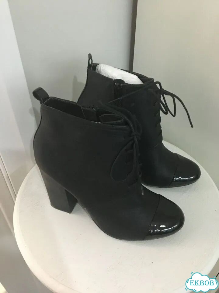 Ботильоны Zara на 37 размер черные фото 1