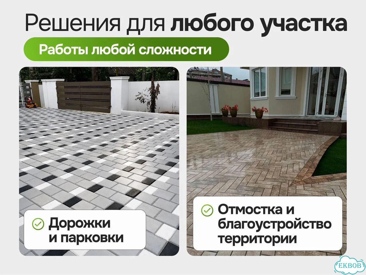Отмостка вокруг дома сада Благоустройство участка фото 6