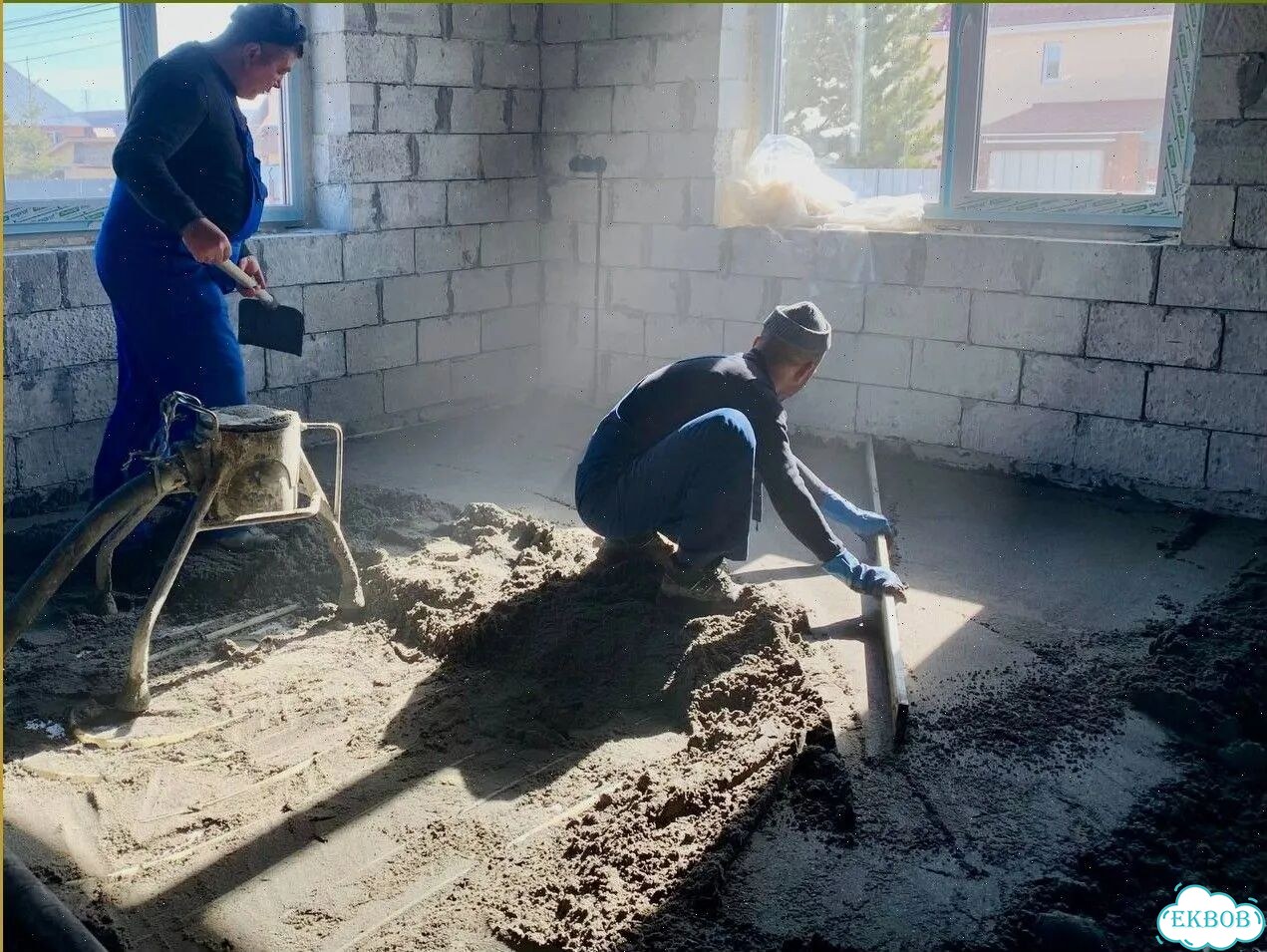 Ровная стяжка пола под укладку плитки фото 2