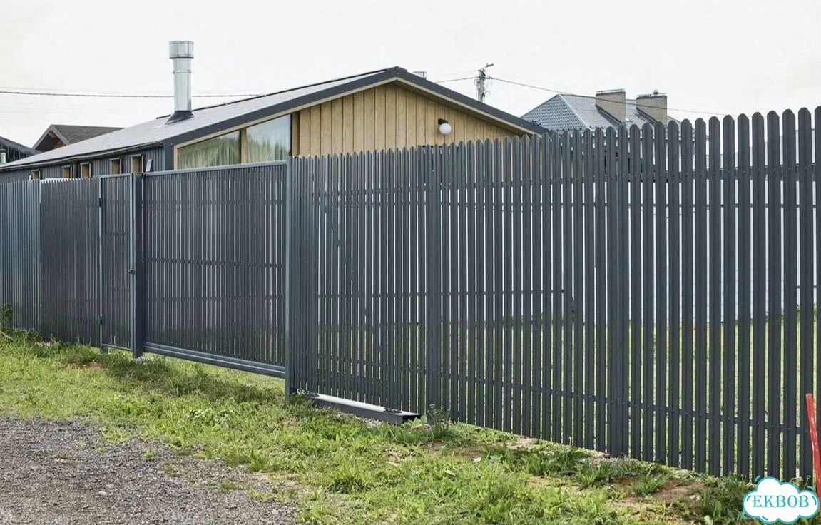 Евроштакетник для забора фото 7